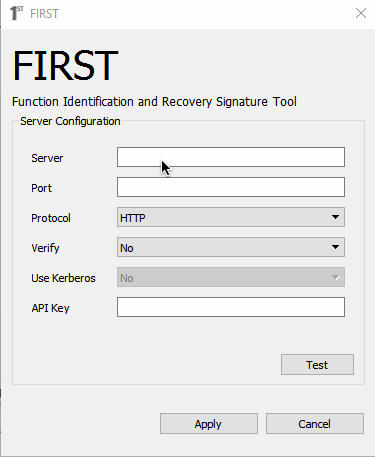 FIRST welcome dialog box (with invalid API key)